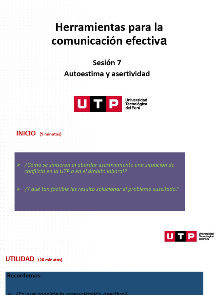 Comunicación Asertiva Y Autoestima Pdf