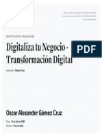 Digitaliza Tu Negocio - Transformación Digital