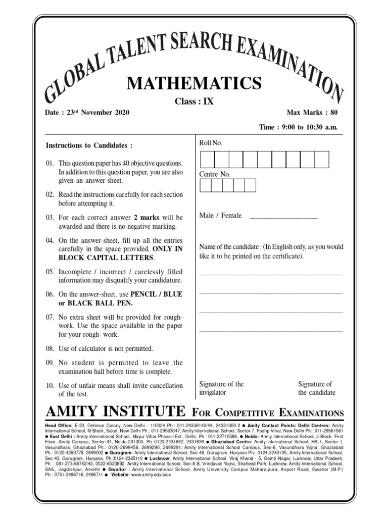 Mathematics amity institute pdf area triangle
