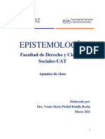 2021-3. Epistemología, Apuntes de Clase REPASO EXAMEN 2