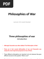 Week 6-7 Philosophies of War