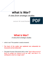 Week 4 - War A View From Strategic Studies