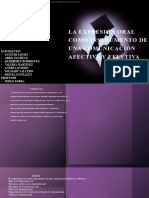 La Expresión Oral Como Instrumento de Una Comunicación Afectiva y Efectiva