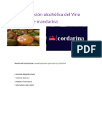 Fermentación Alcohólica Del Vino Casero de Mandarina