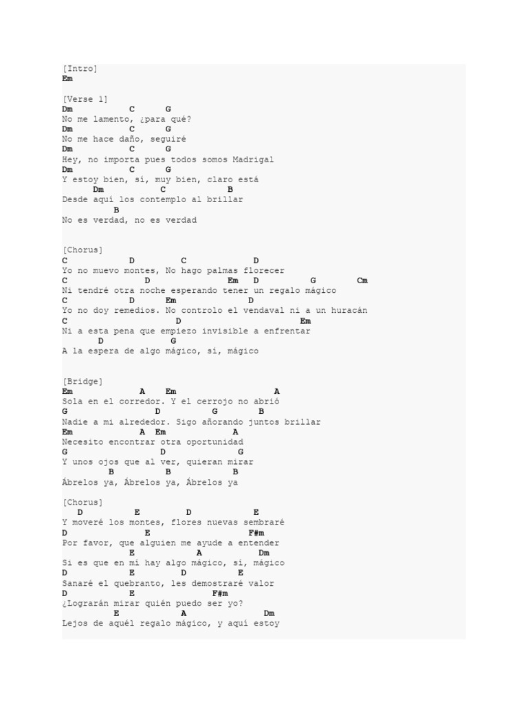 Canción sobre la Búsqueda de Magia Interior | PDF