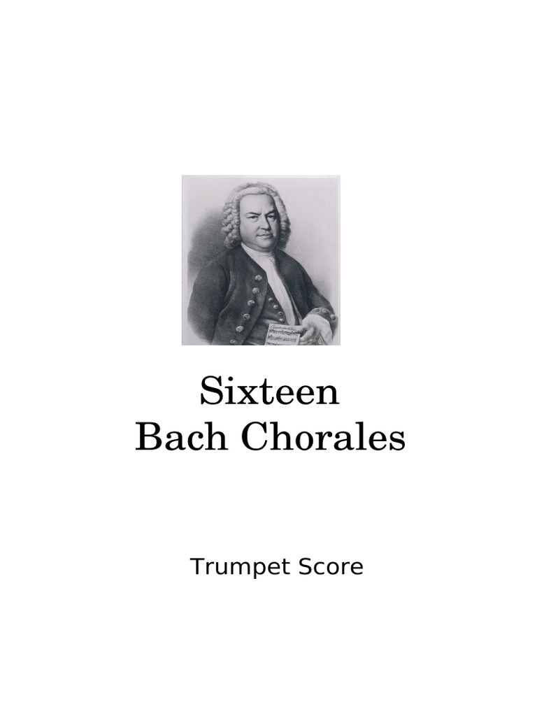 Sixteen Bach Chorales Trumpet Pdf