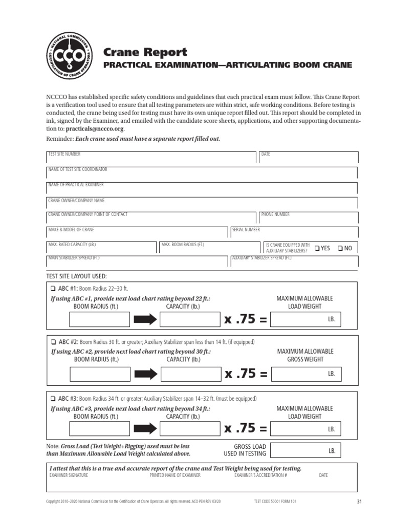 Articulating Boom Crane Crane Report 033020a PDF