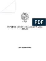 Supreme Court (Change of Name) Rules: 1988 Revised Edition