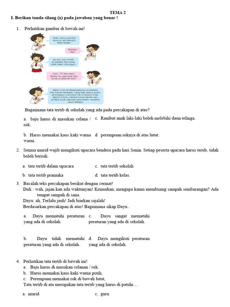 Tema 2 Kelas 2 Pdf