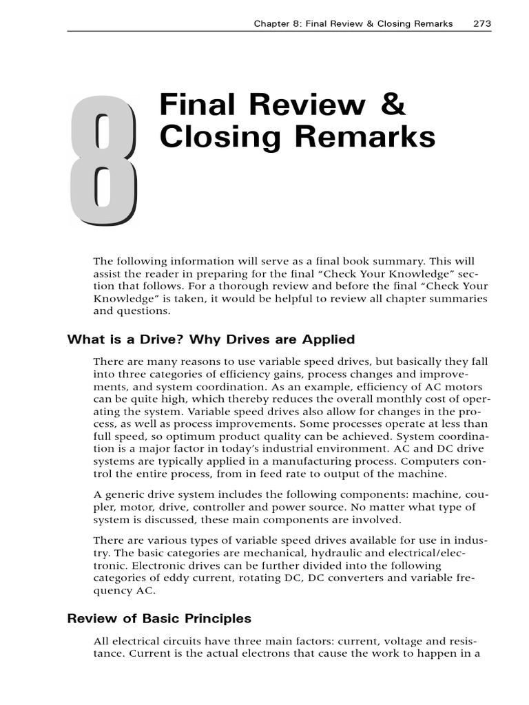 final-review-closing-remarks-what-is-a-drive-why-drives-are-applied