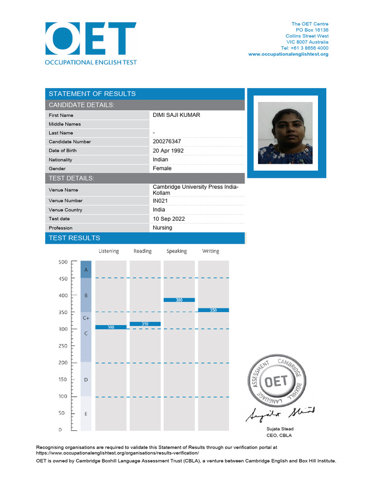 E2 Listening Practice Test Oet Results