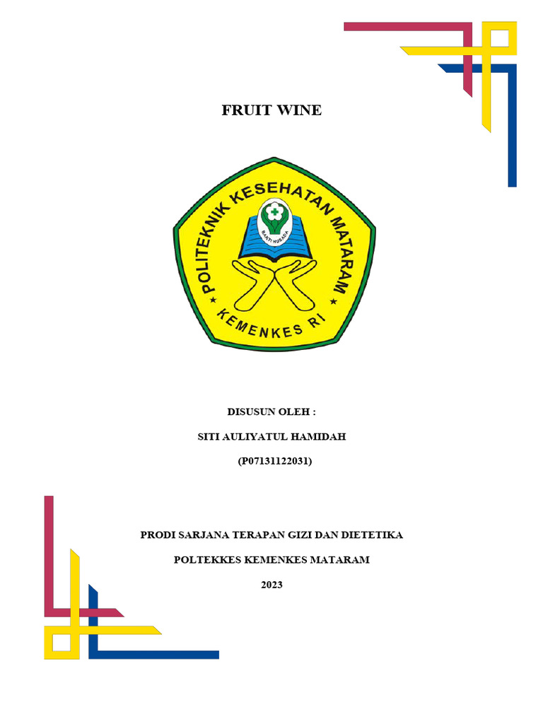 Makalah Fruit Wine PDF