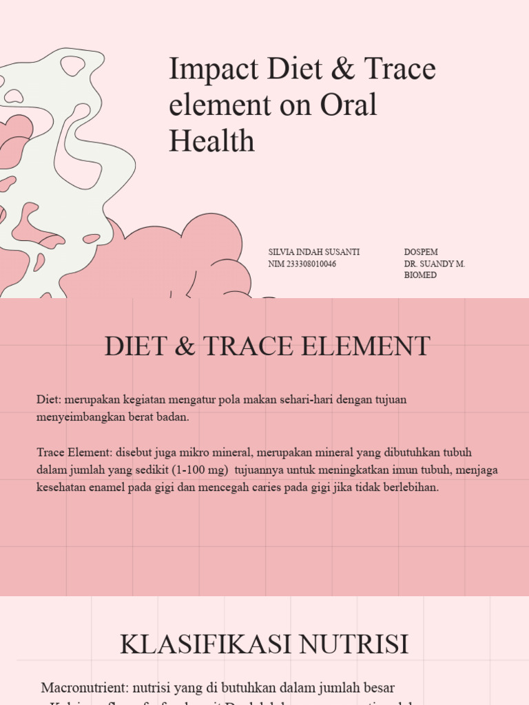 Impact Diet & Trace Element On Oral Health - Silvia Indah Susanti | PDF ...
