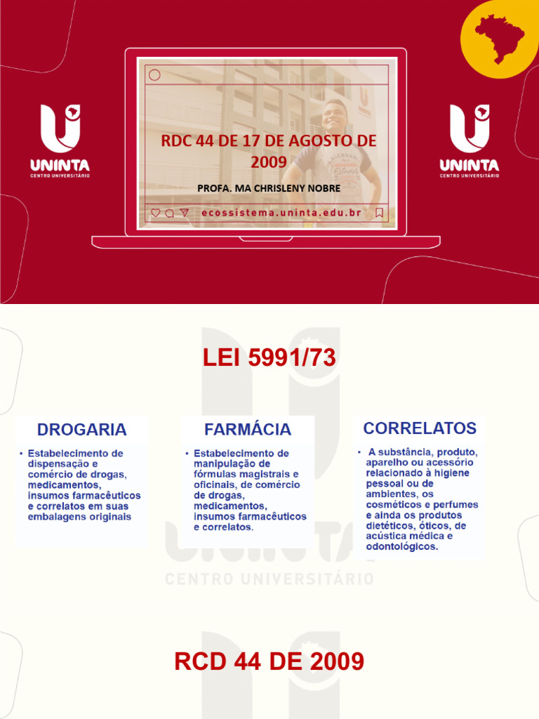 Boas Práticas Farmacêuticas RDC 44/2009 | PDF | Farmacêutico | Farmácia