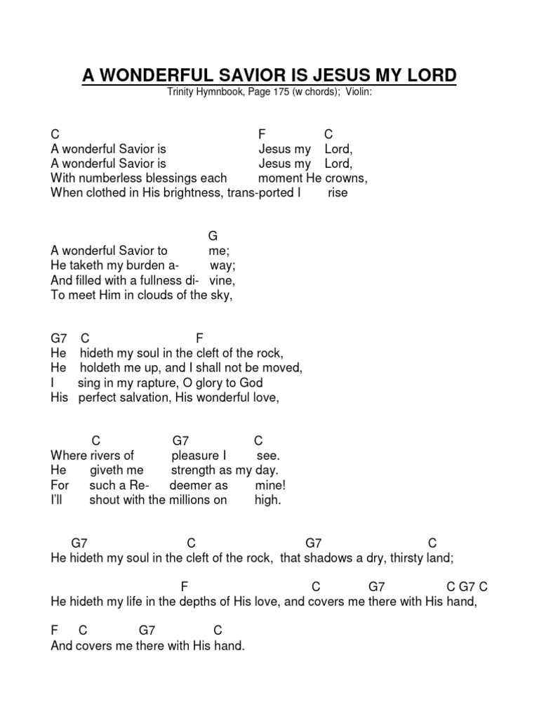 A Wonderful Savior Is Jesus My Lord Pdf