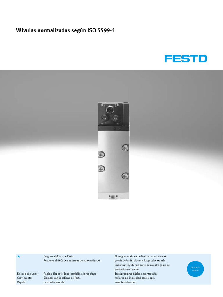 Válvulas Biestables ISO 5599-1 | PDF