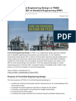 What Is Front End Engineering Design or FEED Engineering FEED Vs Detailed Engineering PDF