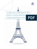 Guide Depot Candidatures Eiffel 2024