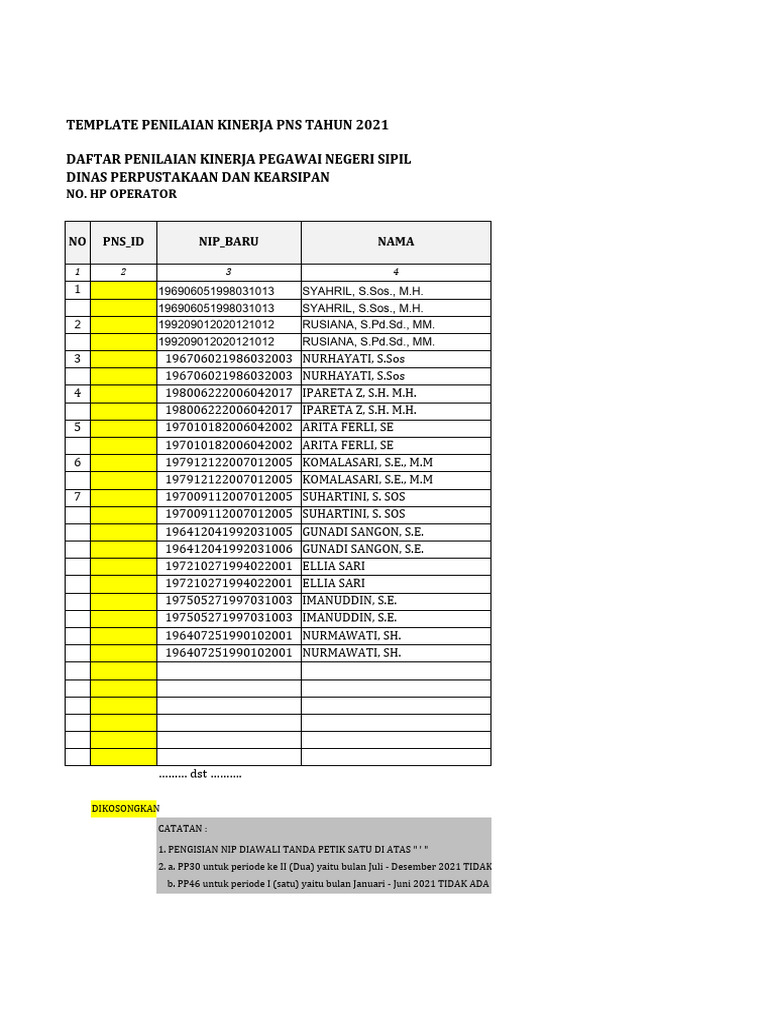Rekap SKP 2021 | PDF