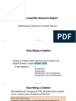 English Scientific Research Report: References