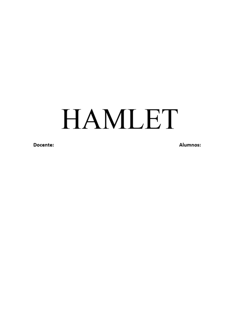 Hamlet pdf