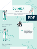 Presentación Trabajo de Química y Ciencia Ilustraciones Moléculas Verde Turquesa