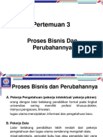 Pertemuan 3: Proses Bisnis Dan Perubahannya