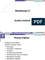 Pertemuan 2: Ruang Lingkup