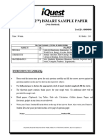 EXCEL (12) Ismart Sample Paper: TH (Non-Medical)