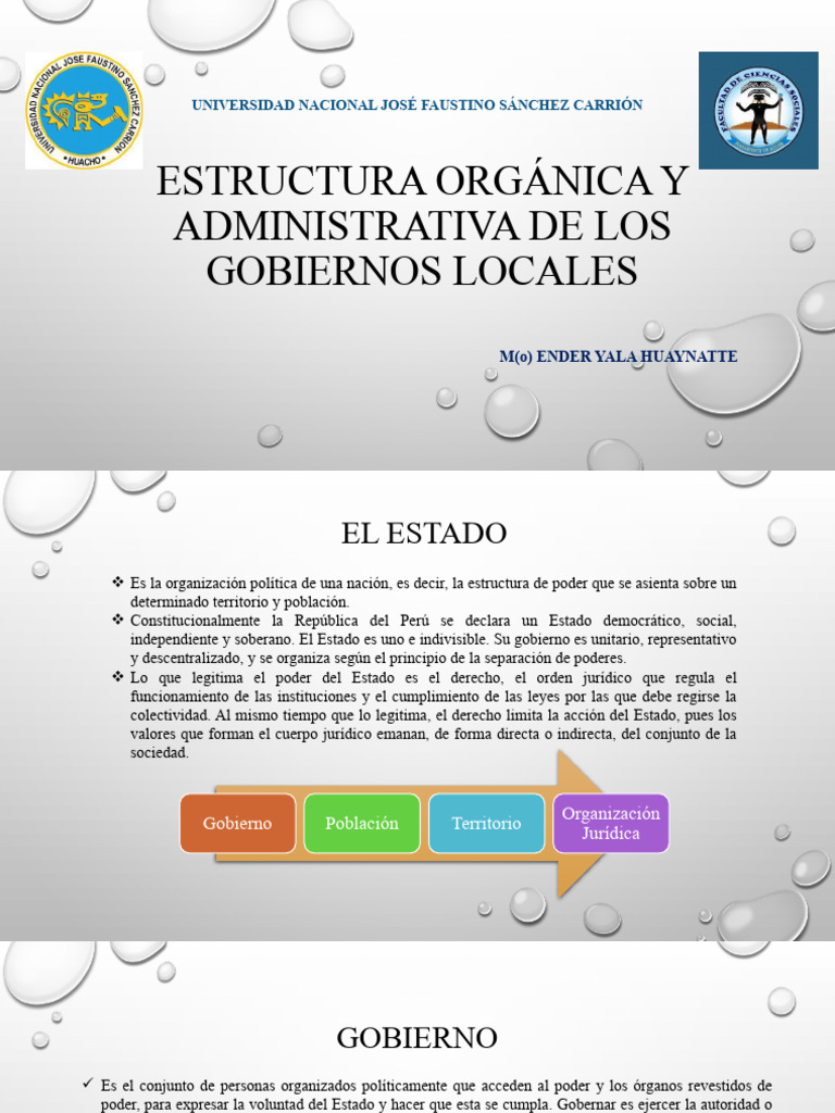 Estructura de Gobiernos Locales en Perú | PDF | Estado (política ...