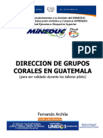 Dirección de Grupos Corales en Guatemala