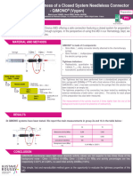 2018-Poster Evaluation of The Tightness of A Closed System Needleless Connector Qimono Vygon