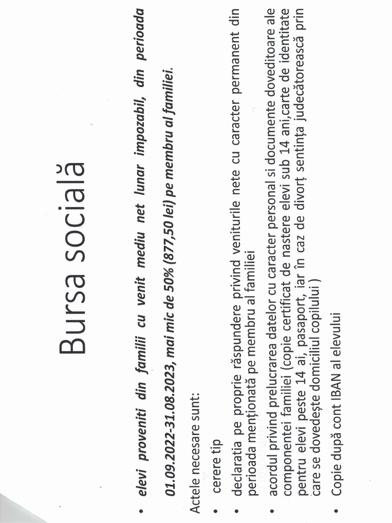 Despre burse pdf