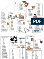 Food Vocabulary Translation Exercises - 78513