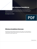 Partitura de Musicas Brasileiras