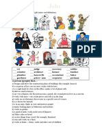 Jobs Exercise Matching Picture With Name and Descr Picture Description Exercises 92461