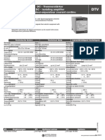 Technische Daten DC Trennverstärker