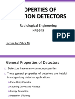 Radiation Detector Properties