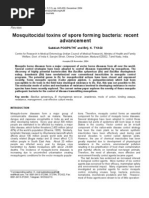 Download Mosquitocidal Toxins of Spore Forming Bacteria Recent by api-3742014 SN6761050 doc pdf