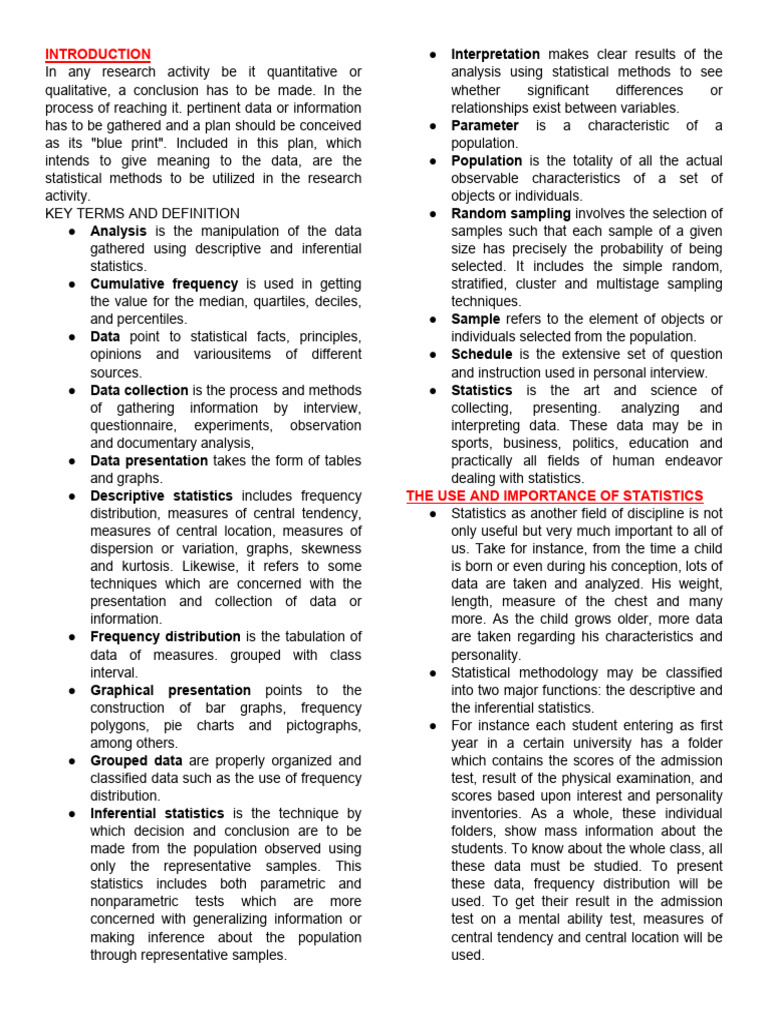 Engineering Data Analysis - Introduction | PDF | Science & Mathematics