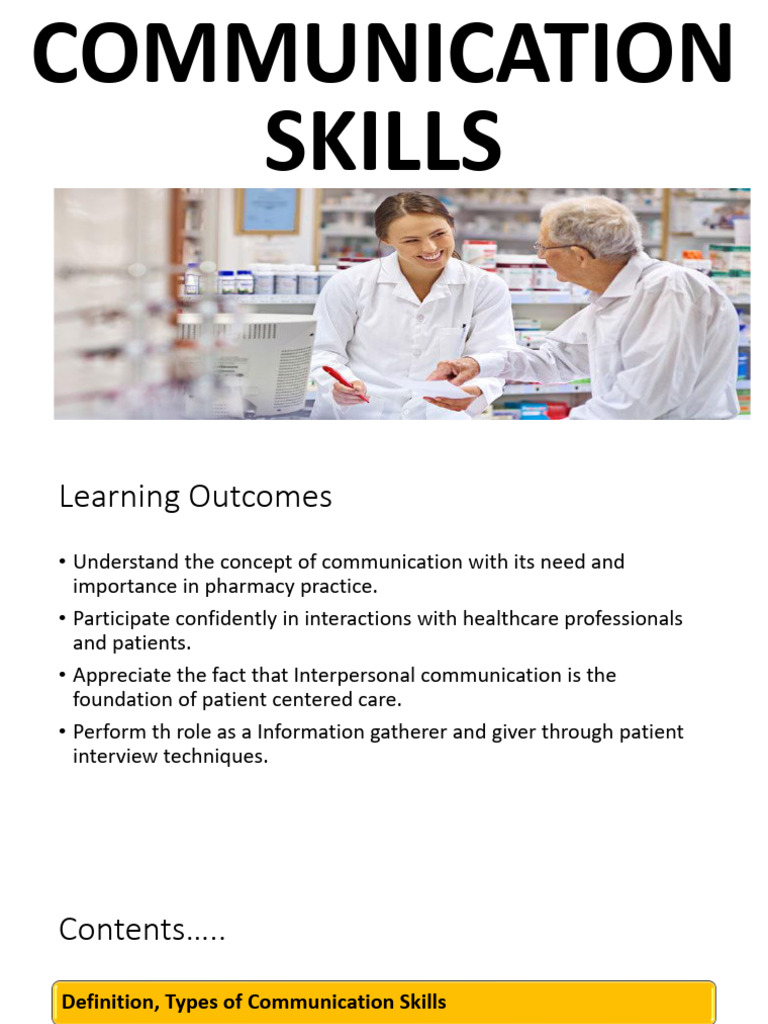 Communication Skills | PDF