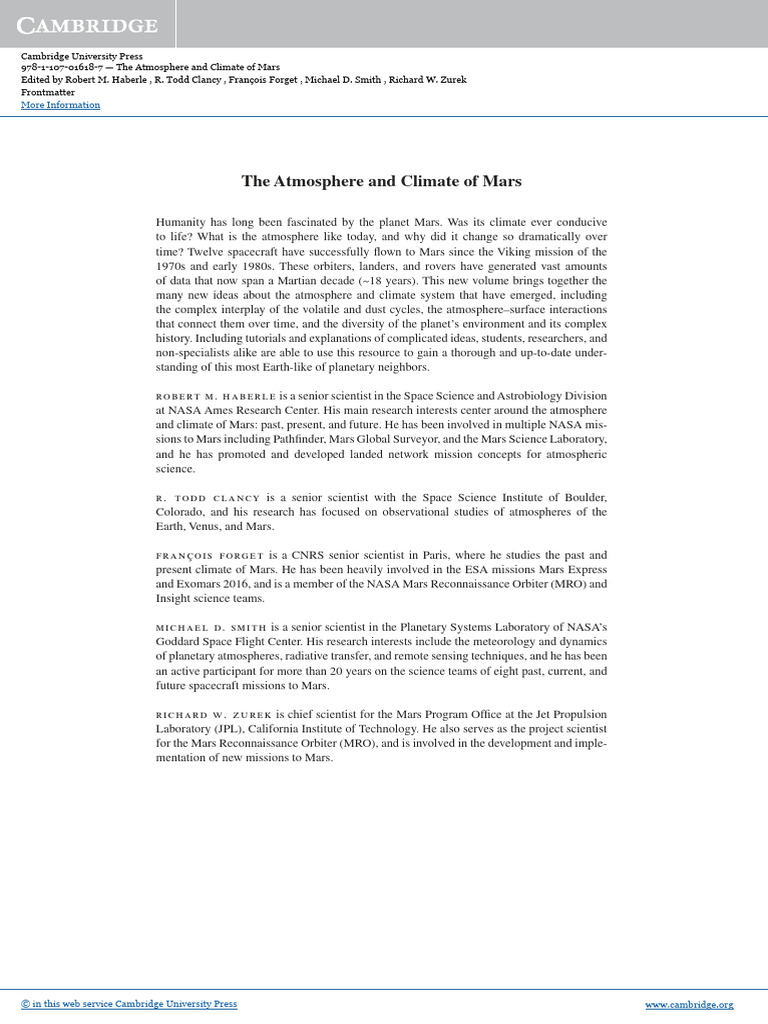 Mars Atmosphere PDF