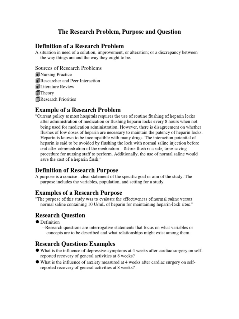 Understanding Research Problems and Purposes | PDF | Leadership ...