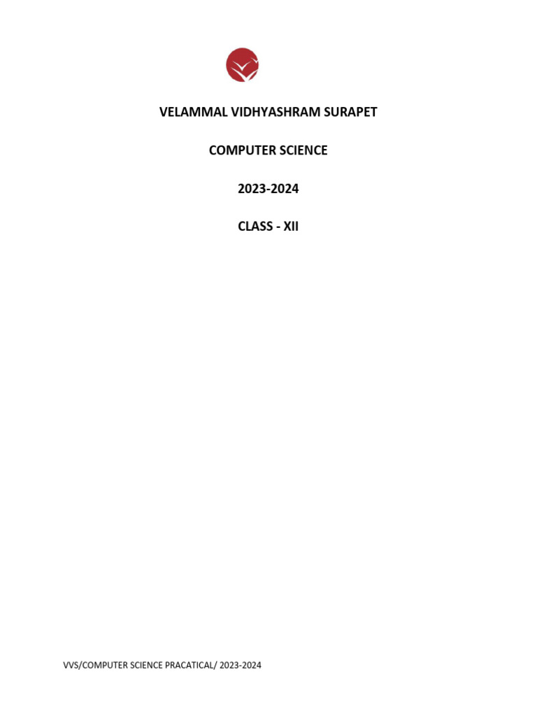 CS Practical File2024 PDF