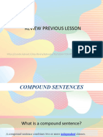 Compound Sentences