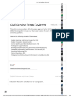 Civil Service Exam Reviewer Professional Result