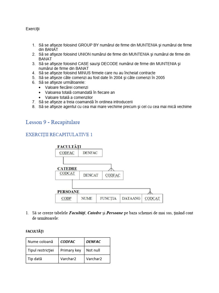 Exerciţii | PDF