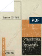 Coseriu Introducere in Lingvistica