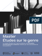 Plaquette-Mention Études Sur Le Genre