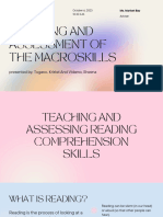 Teaching and Assestment of The Macroskills